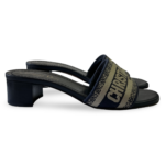 Dior Embroidered Logo Dway Mule Slide 36.5 - Image 3
