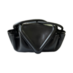 Bottega Veneta Small Beak Flap Crossbody in Black Leather
