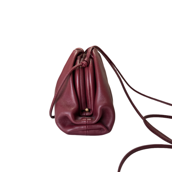 Bottega Veneta Bordeaux Leather Mini The Pouch Bag - Image 2