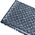 Louis Vuitton Blue Denim Shawl Scarf M71376 - Image 2