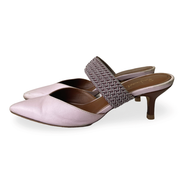 Malone Souliers x Ray Luwolt Pink Leather Maisie Mules Size 37 - Image 4
