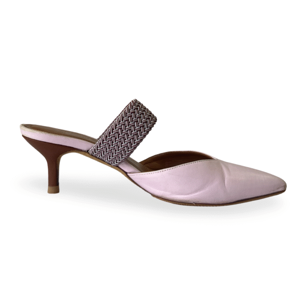 Malone Souliers x Ray Luwolt Pink Leather Maisie Mules Size 37 - Image 7