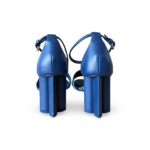 Louis Vuitton Blue Monogram Denim Silhouette Sandals – Size 38 - Image 5