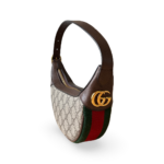 Gucci Ophidia GG Half Moon Mini Hobo Bag – Brown - Image 4