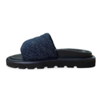 Louis Vuitton Navy Blue Monogram Denim Pool Pillow Velcro Flat Mule (TC0232) Size 38 - Image 4