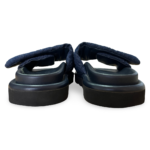 Louis Vuitton Navy Blue Monogram Denim Pool Pillow Velcro Flat Mule (TC0232) Size 38 - Image 7