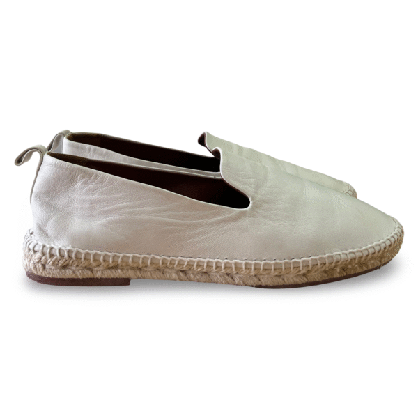Loro Piana White Seaside Walk Espadrilles – Size 40 - Image 3