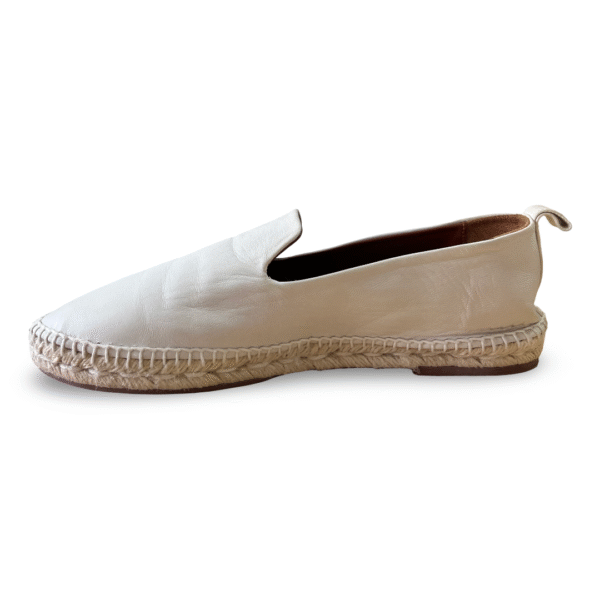 Loro Piana White Seaside Walk Espadrilles – Size 40 - Image 4