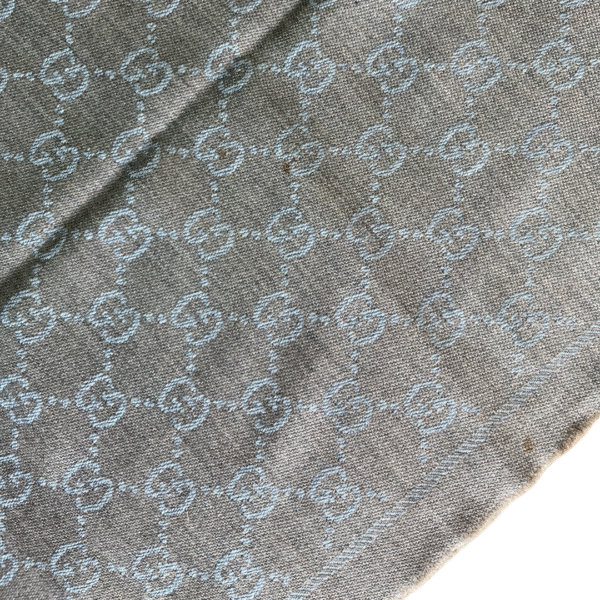 Gucci Light Brown  Reversible CC Scarf – 100% Wool