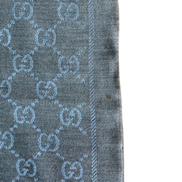 Gucci Light Brown  Reversible CC Scarf – 100% Wool - Image 2