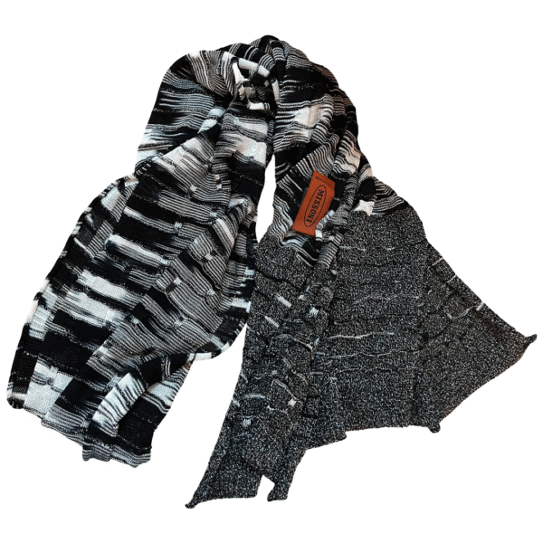 Missoni Multicolor Zigzag Knit Scarf – 180 cm - Image 2