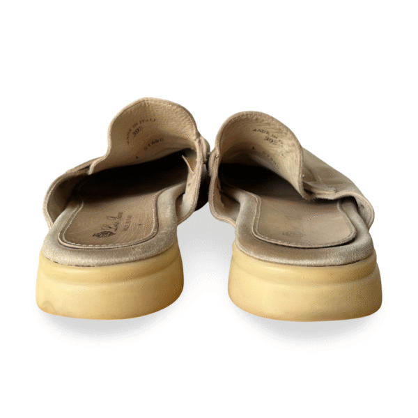 Loro Piana Babouche Charms Walk Mules in Beige Suede – Size 39.5 - Image 7