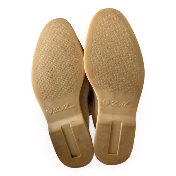 Loro Piana Babouche Charms Walk Mules in Beige Suede – Size 39.5 - Image 8