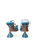 Amina Muaddi Begum Glass Sling Pumps in Blue – Size 38.5 - Image 3
