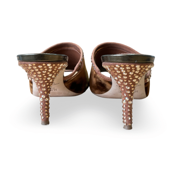 Malone Souliers Laney Crystal Square Toe Mules – Size 38.5 - Image 6
