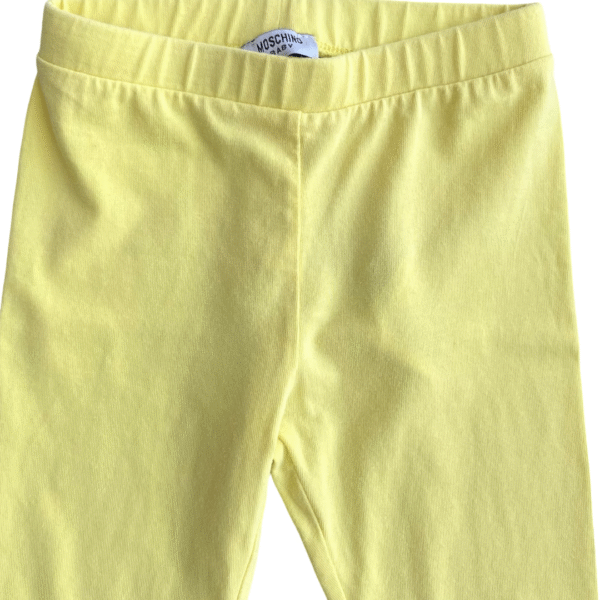 Moschino Baby Yellow Leggings – Size 18–24 Months (86 cm) - Image 2