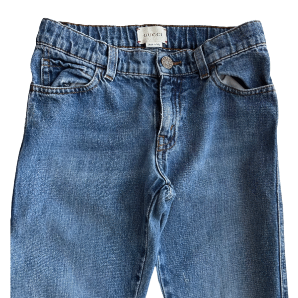 Gucci Denim Blue Jeans – Size 8 (Kids) - Image 2