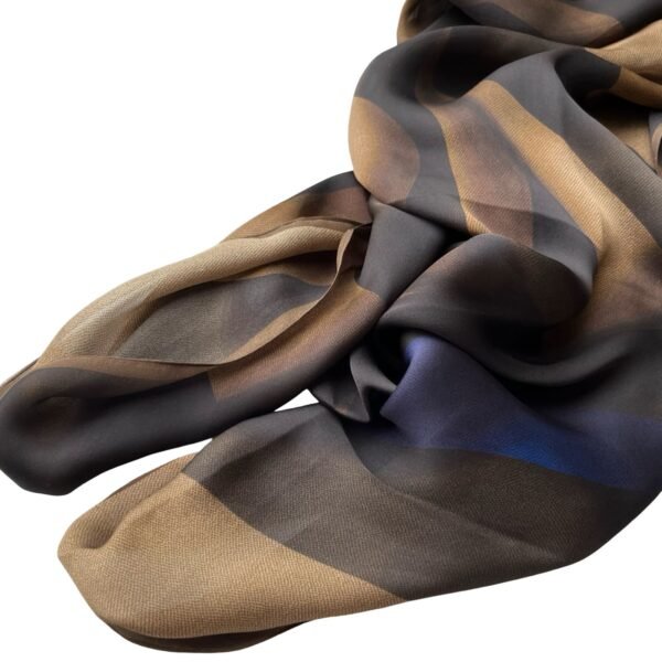 Fendi Brown Silk Scarf - Image 2