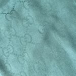 Gucci GG Print Wool Scarf in Turquoise - Image 2