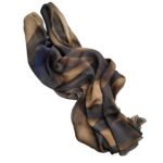Fendi Brown Silk Scarf