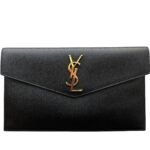 Saint Laurent Uptown Pouch – Grain de Poudre Leather