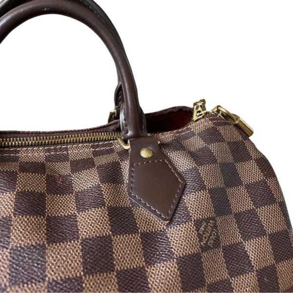 Louis Vuitton Damier Ebene Canvas Speedy 30 Bag - Image 2