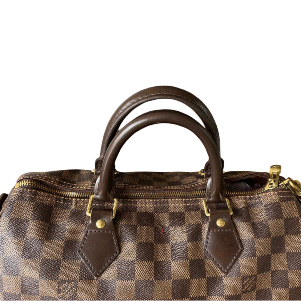 Louis Vuitton Damier Ebene Canvas Speedy 30 Bag - Image 5