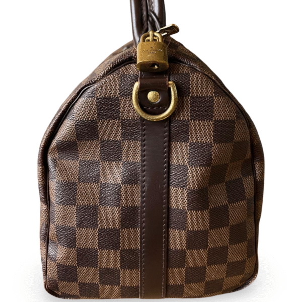 Louis Vuitton Damier Ebene Canvas Speedy 30 Bag - Image 3