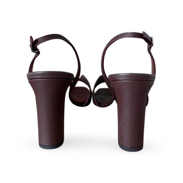 Hermès Éternité 80 Sandal in Burgundy – Size 39 - Image 5