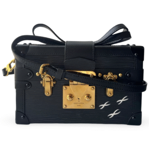 Louis Vuitton Petite Malle Bag in Black Epi Leather