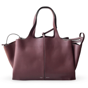 Celine Tri-Fold Shoulder Bag – Bordeaux Grained Calfskin
