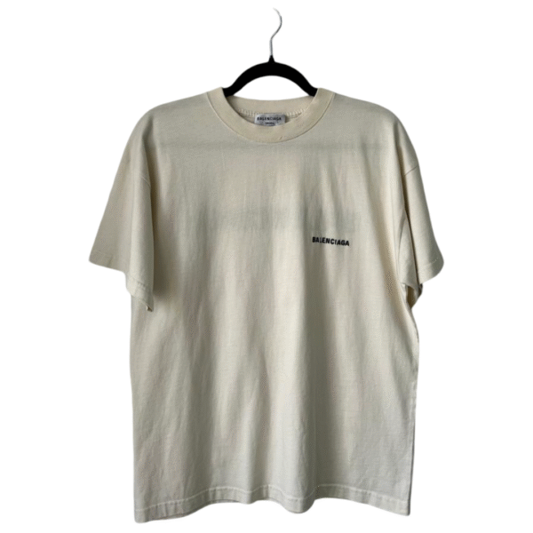 Balenciaga Unisex Cream T-Shirt – Size S