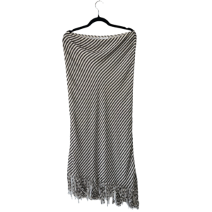 Iceberg Striped Skirt with Fringed Hem – Size IT 42 / US 26