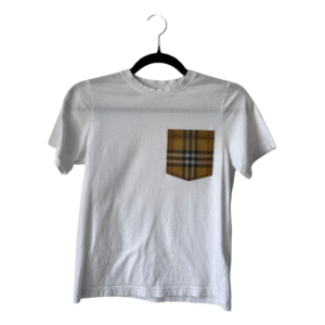 Burberry Vintage Check Pocket Cotton T-shirt – Size 10Y (140/68)