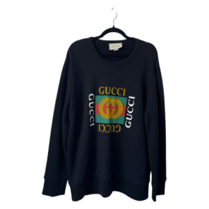 Gucci Cotton Sweatshirt with Logo – Size L