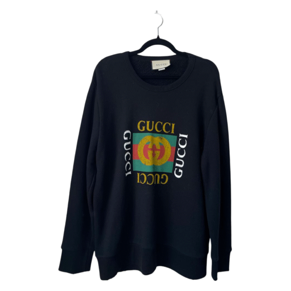 Gucci Cotton Sweatshirt with Logo – Size L