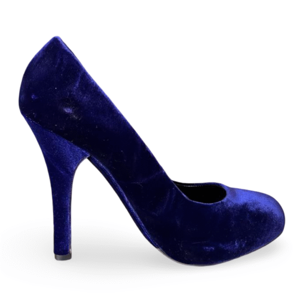Dolce & Gabbana Purple Velvet Suede Pumps – Size 38 - Image 5