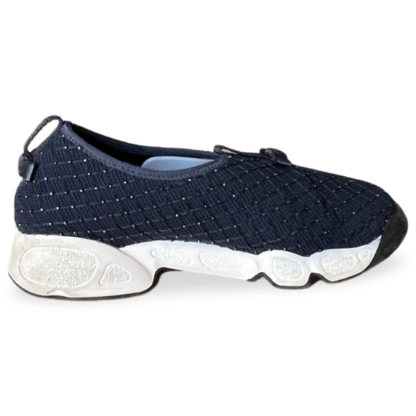 Dior Navy Blue Mesh Embellishment Fusion Sneakers – Size 37 - Image 5