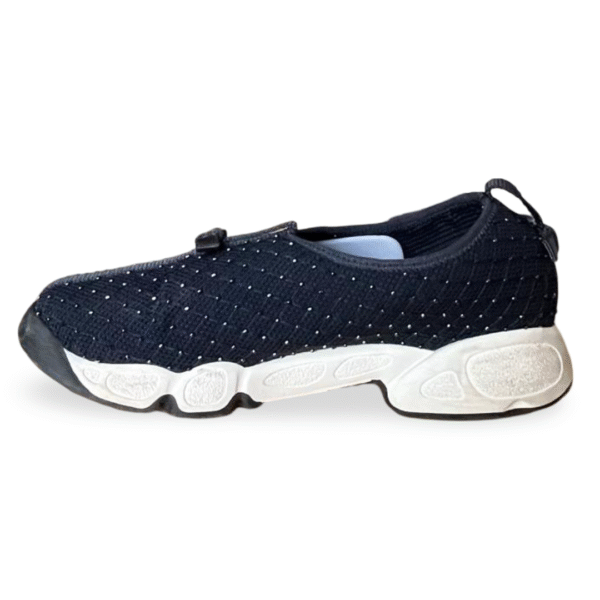 Dior Navy Blue Mesh Embellishment Fusion Sneakers – Size 37 - Image 4