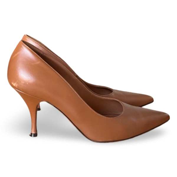 Givenchy ‘Infinity 80’ Pointed Toe Pumps in Brown Leather – Size 38.5 - Image 3
