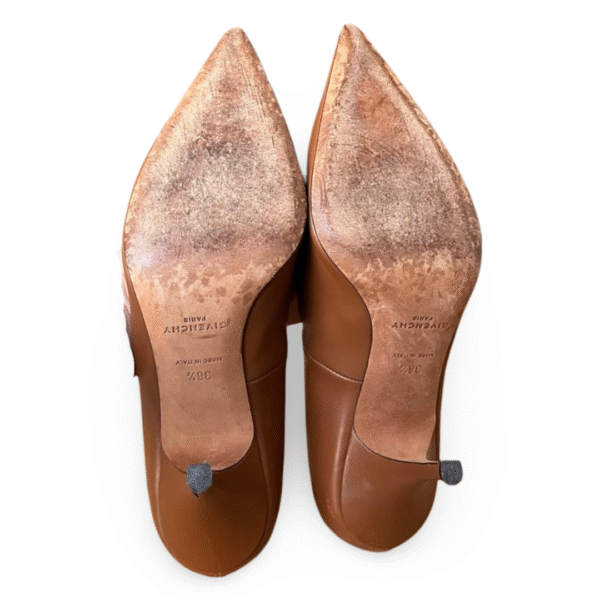 Givenchy ‘Infinity 80’ Pointed Toe Pumps in Brown Leather – Size 38.5 - Image 7
