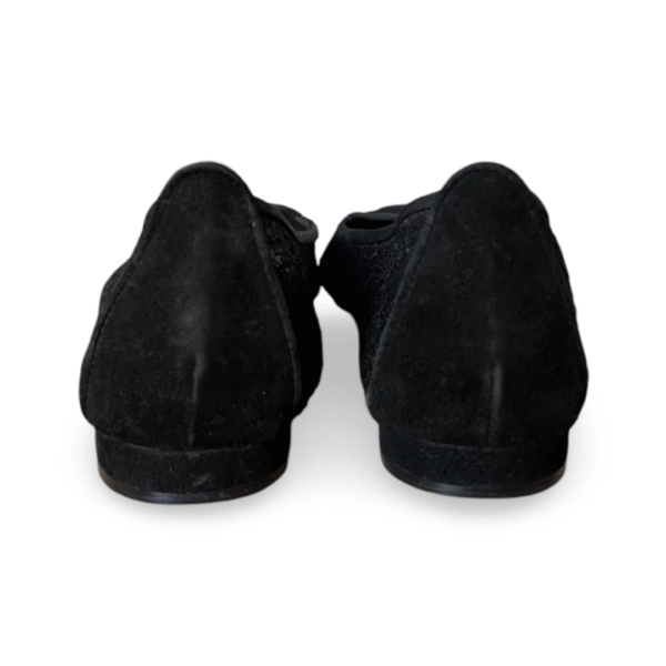 Manolo Blahnik Lace Ballet Flats in Black – Size 39 - Image 6