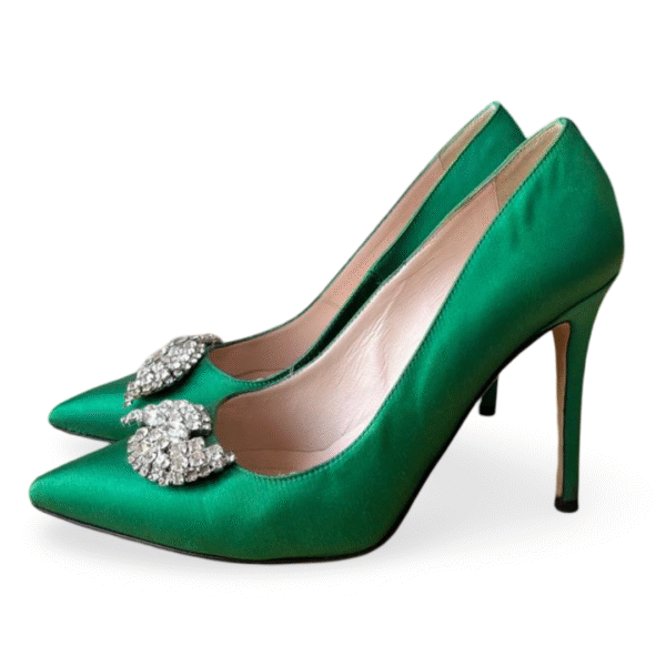 Sarah Jessica Parker Emerald Green Tempest Pumps – Size 38.5 - Image 2