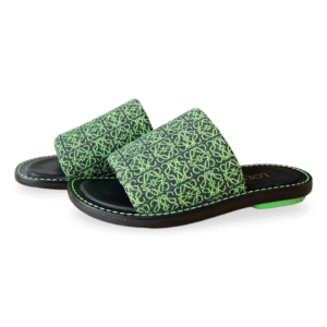 LOEWE Anagram Logo Jacquard Slides – Size 36