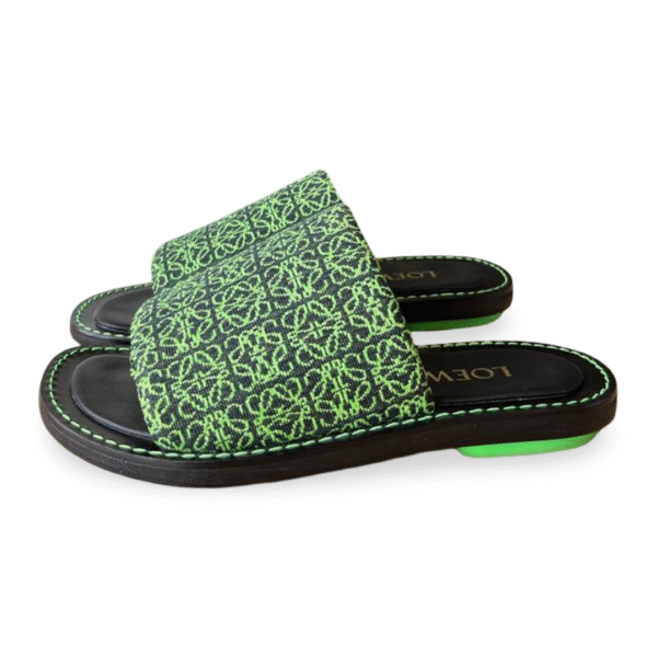 LOEWE Anagram Logo Jacquard Slides – Size 36 - Image 2
