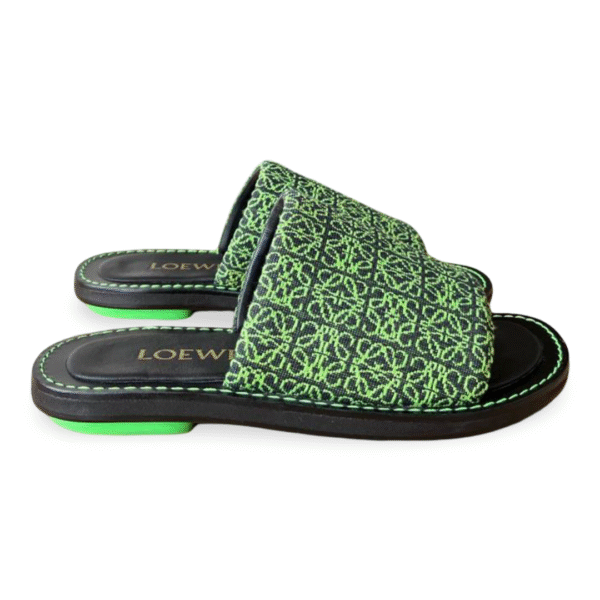 LOEWE Anagram Logo Jacquard Slides – Size 36 - Image 3