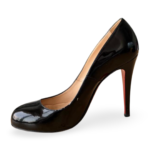 Christian Louboutin Black Patent Simple Pump – Size 38 - Image 4