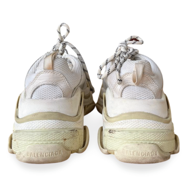 Balenciaga White Triple S Sneakers – Size 35 - Image 7