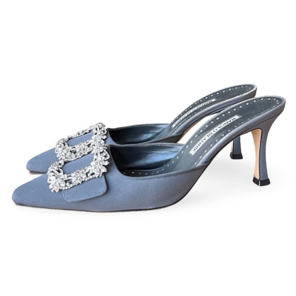 Manolo Blahnik Maysale Jewel Mules – Size 38 - Image 2