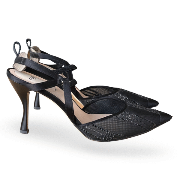 Fendi Strass Slingback Pumps – Size 41 - Image 3